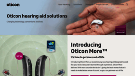What Oticon.global website looked like in 2021 (3 years ago)