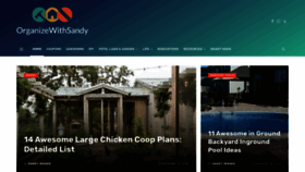 What Organizewithsandy.com website looked like in 2021 (3 years ago)