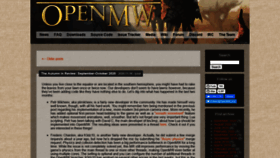 What Openmw.org website looked like in 2021 (3 years ago)