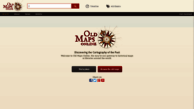 What Oldmapsonline.org website looked like in 2021 (3 years ago)