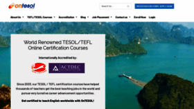 What Ontesol.com website looked like in 2021 (3 years ago)
