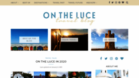 What Ontheluce.com website looked like in 2021 (3 years ago)