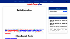 What Odishaexams.com website looked like in 2021 (3 years ago)