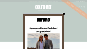 What Oxfordshop.com.au website looked like in 2021 (3 years ago)