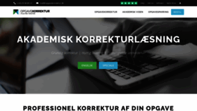 What Opgavekorrektur.dk website looked like in 2021 (3 years ago)