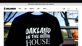 What Oaklandish.com website looked like in 2021 (3 years ago)