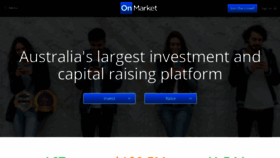 What Onmarket.com.au website looked like in 2021 (3 years ago)