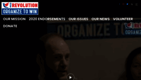 What Ourrevolution.com website looked like in 2021 (3 years ago)