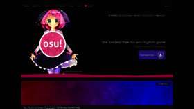 What Osu.ppy.sh website looked like in 2021 (3 years ago)