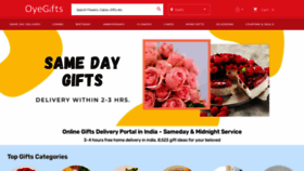 What Oyegifts.com website looked like in 2021 (3 years ago)