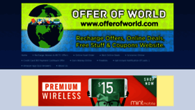 What Offerofworld.com website looked like in 2021 (3 years ago)