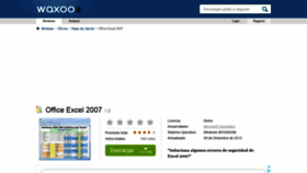What Office-excel-2007.waxoo.com website looked like in 2021 (3 years ago)