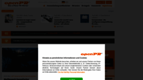 What Openpr.de website looked like in 2021 (3 years ago)