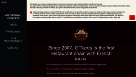 What O-tacos.com website looked like in 2021 (3 years ago)