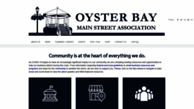 What Oysterbaymainstreet.org website looked like in 2021 (3 years ago)