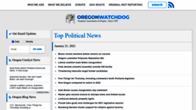 What Oregonwatchdog.com website looked like in 2021 (3 years ago)