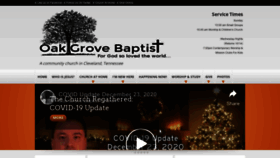 What Oakgrovebaptistchurchtn.com website looked like in 2021 (3 years ago)