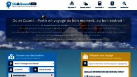 What Ou-et-quand.net website looked like in 2021 (3 years ago)