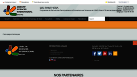 What Osi-panthera.org website looked like in 2021 (3 years ago)