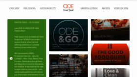 What Odetruefood.com website looked like in 2021 (3 years ago)