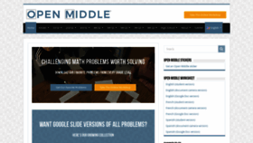 What Openmiddle.com website looked like in 2021 (3 years ago)
