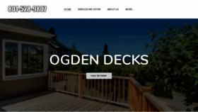 What Ogdendecks.com website looked like in 2021 (3 years ago)
