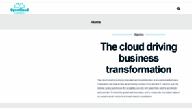 What Open-cloud-foundation.org website looked like in 2021 (4 years ago)