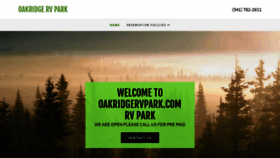 What Oakridgervpark.com website looked like in 2021 (3 years ago)