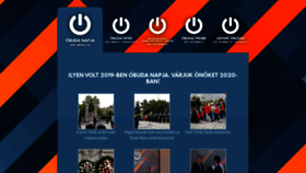 What Obudanapja.hu website looked like in 2021 (3 years ago)