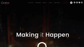 What Ovationdmc.com website looked like in 2021 (4 years ago)