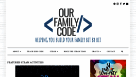 What Ourfamilycode.com website looked like in 2021 (3 years ago)