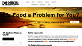 What Oasaco.org website looked like in 2021 (3 years ago)