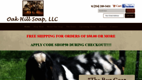 What Oakhillsoap.com website looked like in 2021 (3 years ago)