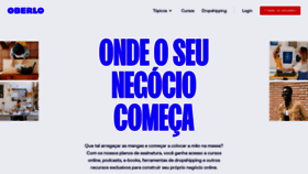 What Oberlo.com.br website looked like in 2021 (3 years ago)