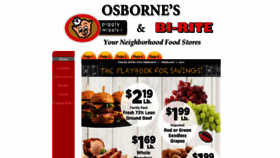 What Osbornefoods.com website looked like in 2021 (3 years ago)