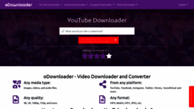 What Odownloader.com website looked like in 2021 (3 years ago)