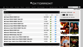 What Oxtorrent.ws website looked like in 2021 (3 years ago)
