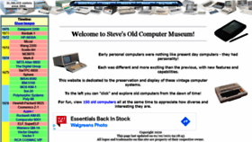 What Oldcomputers.net website looked like in 2021 (3 years ago)