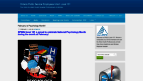 What Opseu101.org website looked like in 2021 (3 years ago)