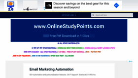 What Onlinestudypoints.com website looked like in 2021 (3 years ago)