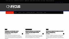 What Onfocus.news website looked like in 2021 (3 years ago)
