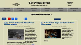What Oregonherald.com website looked like in 2021 (3 years ago)