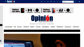 What Opinion.com.bo website looked like in 2021 (3 years ago)