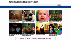 What One-sublime-directory.com website looked like in 2021 (3 years ago)