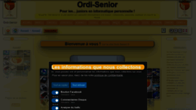 What Ordi-senior.fr website looked like in 2021 (3 years ago)
