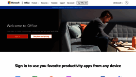 What Office.com website looked like in 2021 (3 years ago)