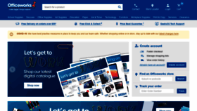What Officeworks.com.au website looked like in 2021 (3 years ago)