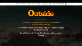 What Outsideonline.com website looked like in 2021 (3 years ago)