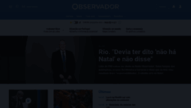 What Observador.pt website looked like in 2021 (3 years ago)