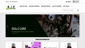 What Oilcure.com website looked like in 2021 (3 years ago)